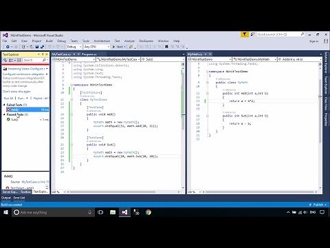 C# Tutorial - How to create NUnit Test | FoxLearn