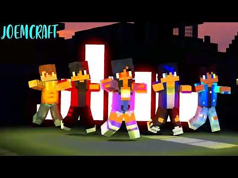 APHMAU CREW DANCE | GANGNAMSTYLE | HEROTONIGHT | SHUFFLE DANCE | CHICKEN WINGS - Minecraft Animation