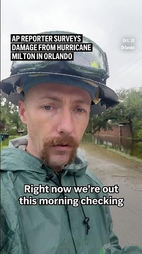 AP reporter surveys damage from Hurricane Milton in Orlando