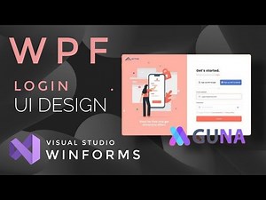 WinForms Tutorial : WinForms UI design in Visual studio 2019 | Guna UI | Sign Up | Login | C# WPF