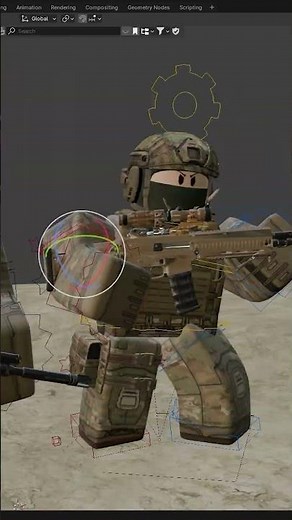Military Roblox GFX Tutorial #roblox #robloxgfx #gfx #tutorial #tips #blender3d #3dart #military