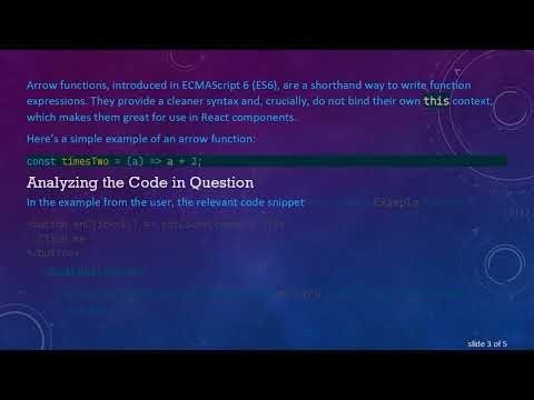 Understanding ES6 Arrow Functions in ReactJS: A Deep Dive