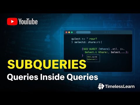 Lesson 10 | Subqueries in MySQL | Queries Inside Queries | Intermediate MySQL Series