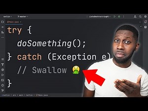 STOP SWALLOWING EXCEPTIONS 🤮