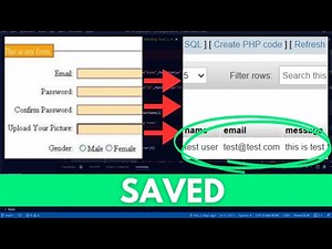How to Connect HTML form with MySQL Database using PHP - Beginner Tutorial (EASY)