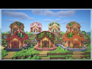 【Minecraft】簡単で小さなお家の作り方｜仮拠点や村人ハウスに【７種】【マイクラ建築】