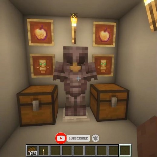 How to make a Secret Room in Minecraft. #shorts #minecraft #minecraftmemes #ytshorts