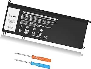 56WH 33YDH Laptop Battery Replacement for Dell Inspiron 17 7000 7786 7779 7773 7778 G3 3579 3779 G5 5587 G7 7588 15 7577 Latitude 13 3380 14 3490 15 3590 3580 99NF2 P72F P30E 81PF3 P30E001