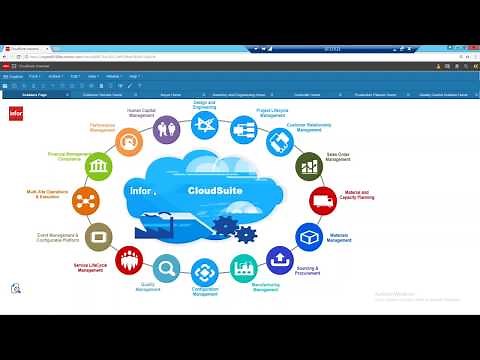 Infor CloudSuite ERP Overview