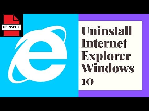 How to uninstall internet explorer windows 10