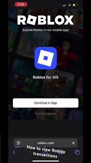 How to view Roblox transactions