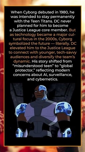 ⚡ Cyborg Was Not Supposed To Join the Justice League?!