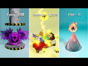 8 Minutes of Pokémon Energy vs Minecraft Steve & Hydraulic Press | Ultimate 3D Animation