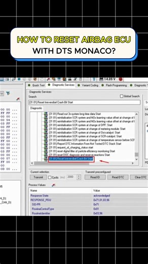 How to Reset Airbag ECU Using DTS Monaco — Step-by-Step Guide for Technicians #DTSCoding #DTSMonaco #AirbagECU #CarDiagnostics #ECUProgramming #MercedesCoding #AutoExplain #WorkshopTools #MechanicLife #AutomotiveTech | Auto Explain-Explains Everything About Automotive