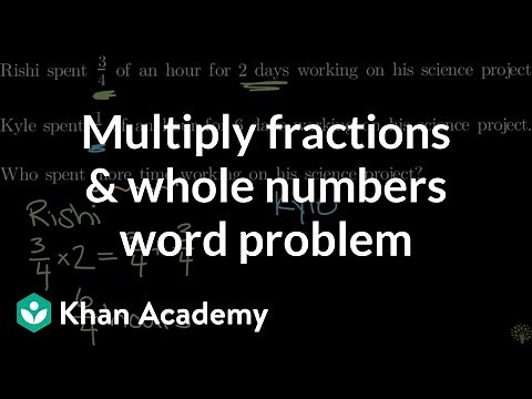 Multiplying fractions by whole numbers word problem | Math | 4th grade | Khan Academy
