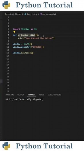 How To Create Buttons In Tkinter | Python Tutorial