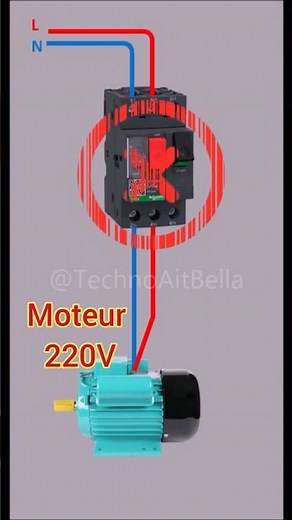 Brancher correctement un moteur monophasé الطريقة الصحيحة لتوصيل محرك أحادي الطور #electric #motor