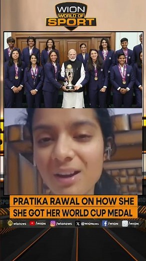 Pratika Rawal On How She Got Her World Cup Medal | WION Shorts