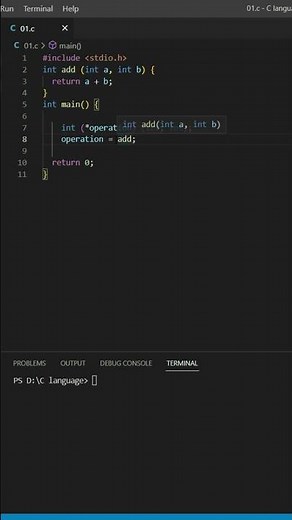 "Function Pointer in C Language | C Programming Tutorial for Beginners"