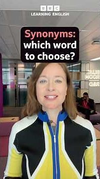 Synonyms: which word to choose?