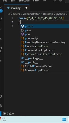 Find Largest Number in Python List 🐍 | max() Function #Shorts | ICNT Coding Gyan