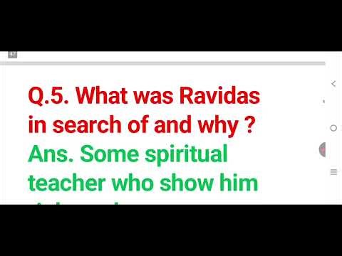 Lesson -4 Saint Ravidas CLASS-8 ENGLISH SIMPLIFIED QUESTION-ANSWER OF LESSONS