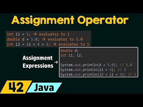 The Assignment Operator in Java