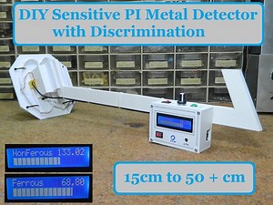 DIY sensitive Arduino IB Metal Detector with Discrimination | Arduino