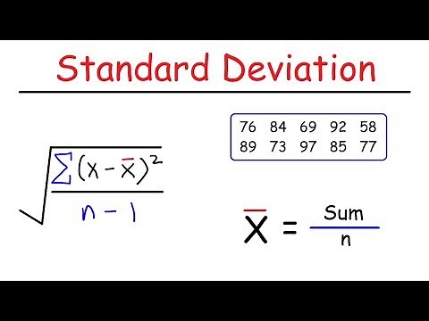 How To Calculate The Standard Deviation