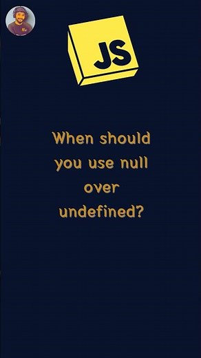 When should you use null vs undefined in JavaScript #coding #javascript #shorts