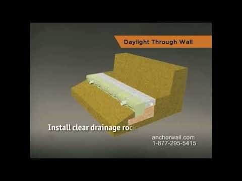 How to Daylight a Drain Tile Through a Retaining Wall