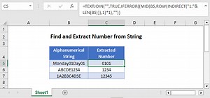 Find and Extract Number from String - Excel & Google Sheets