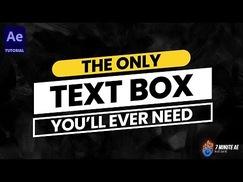 How to Make Text Boxes in After Effects (EASY TUTORIAL)