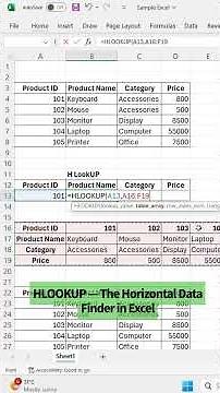 Learn Excel Lookup Functions Fast | VLOOKUP, HLOOKUP & XLOOKUP #excelshortcut