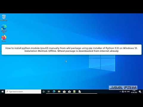 How to install python module psutil manually from whl package using pip command on Windows 10