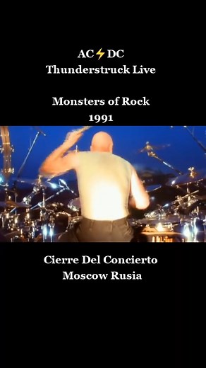 60K views · 3.7K reactions | AC DC – Thunderstruck (Live at Monsters of Rock, 1991) This iconic performance in Moscow drew a crow | AC DC 50 Years 1973-2023 Thank You for the Memories Signatures Shirt | Facebook
