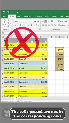 The Simplest way to copy and paste filtered data in Excel