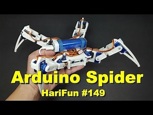3D-Printed Arduino Spider Robot