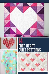 14 Free Heart Quilt Patterns - Sewing With Scraps