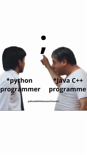 Python developer || #coding #memes #python #java #cpp