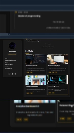 Modern Portfolio Website | Dynamic and Responsive HTML & CSS #website