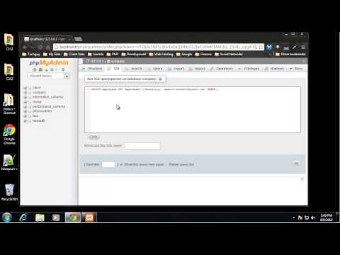 phpmyadmin and Queries