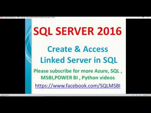 Create Linked Servers in SQL Server | sql server linked server creation
