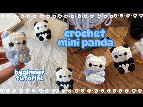 Crochet a Mini Panda 🐼 | Easy Beginner Amigurumi Tutorial