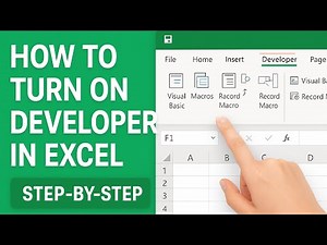 “How to Enable Developer Tab in Excel | Step-by-Step Guide for Beginners (2025 Update)”