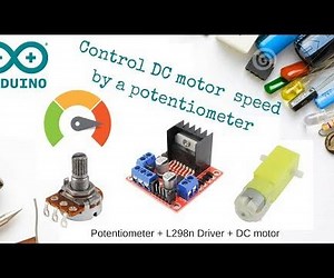 Control DC Motor Speed Using Potentiometer   L298n   Arduino