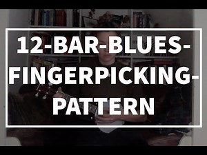 Banjolele tutorial - 12 bar blues fingerpicking pattern
