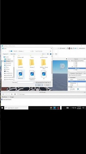 how to add texture id,decals l, image into Roblox studio #roblox #tutorial #robloxshorts #trending