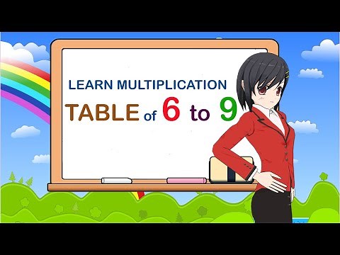 Learn Multiplication - Table of 6 to 9