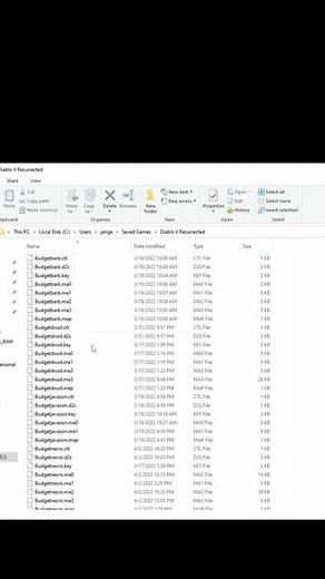 Where to find your Diablo 2 Resurrected Saves and Character Files D2R #shorts